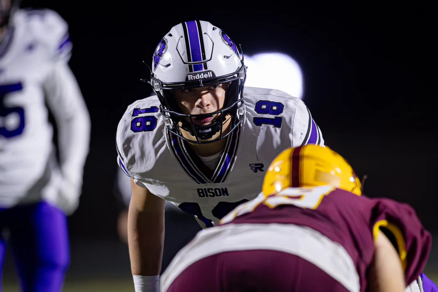 LB ready for the play for Buffalo