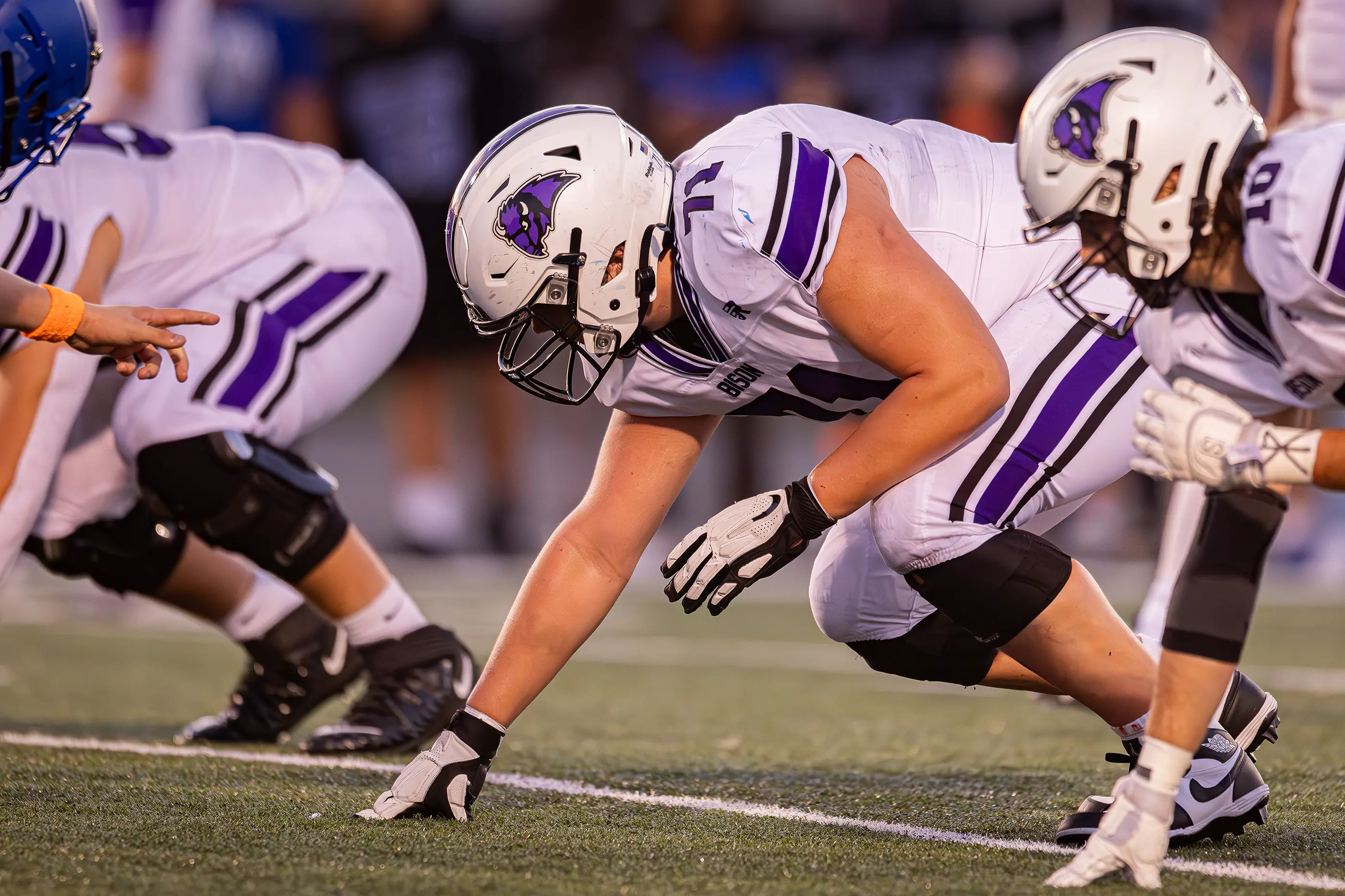 DL ready for the snap of the ball