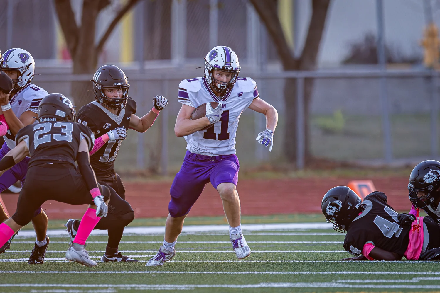 Bison RB looking for space to run