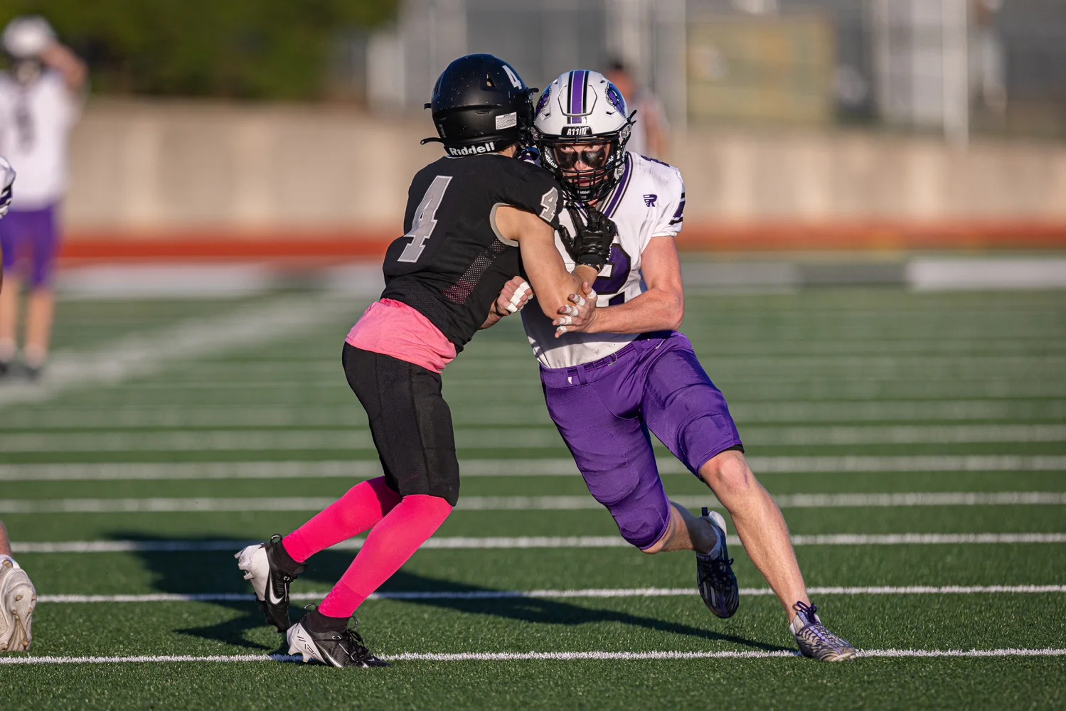 Bison player looking to block the punt