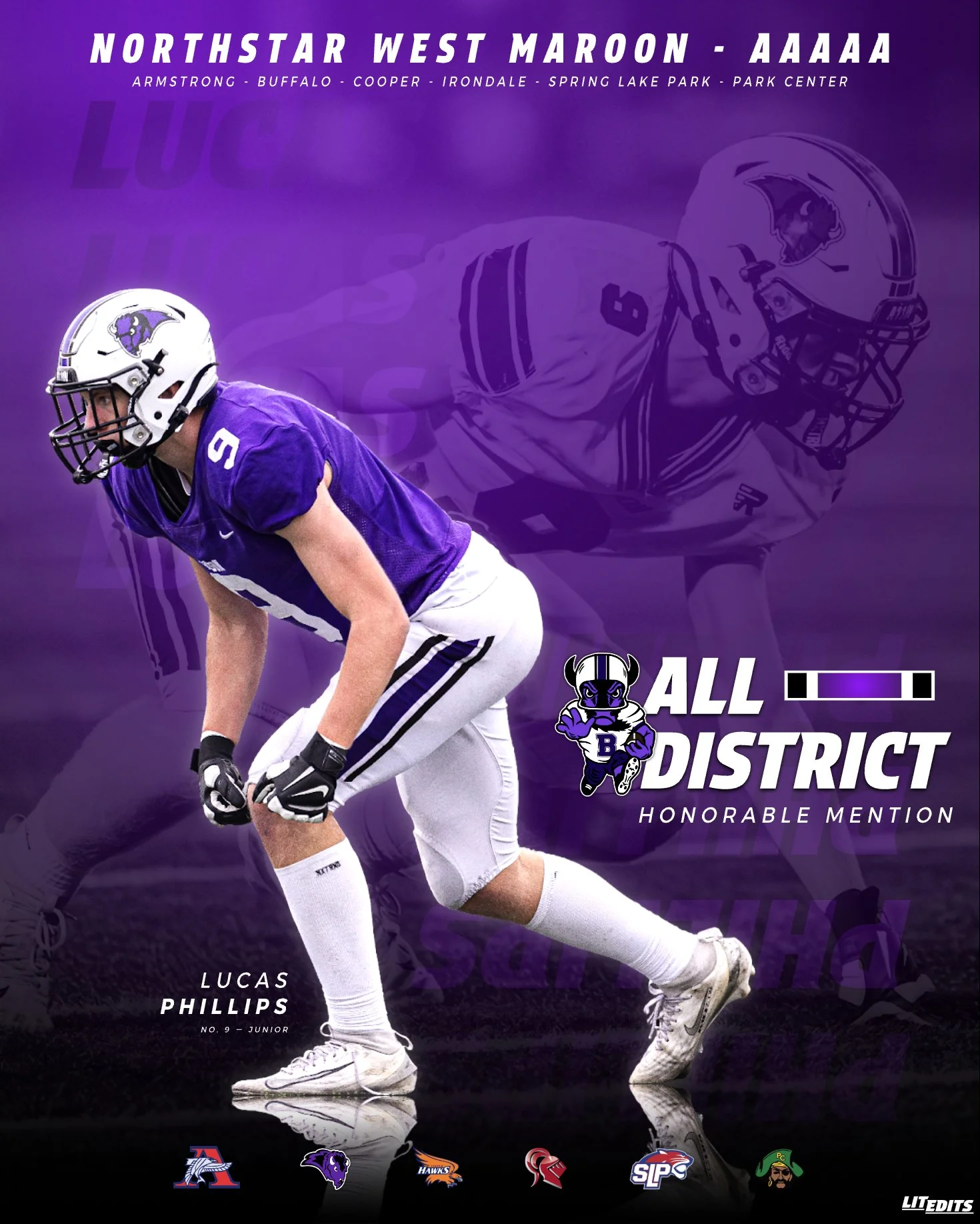 Buffalo Bison Lucas Phillips - Honorable Mention