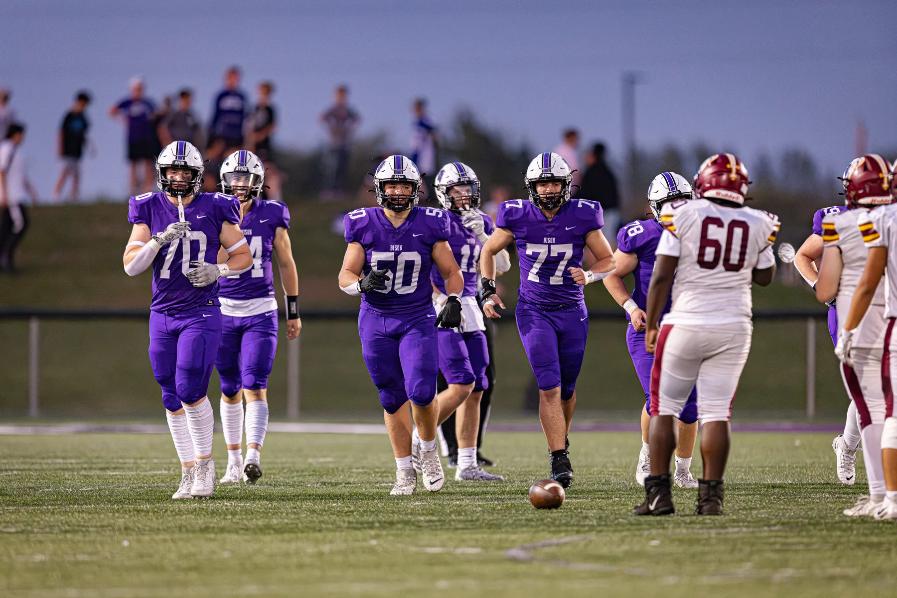 OLineman getting to the line