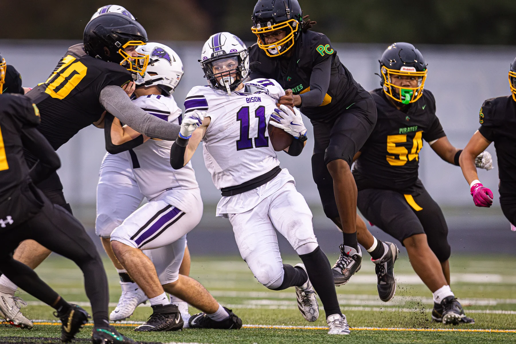 Bison player looking to break tackles