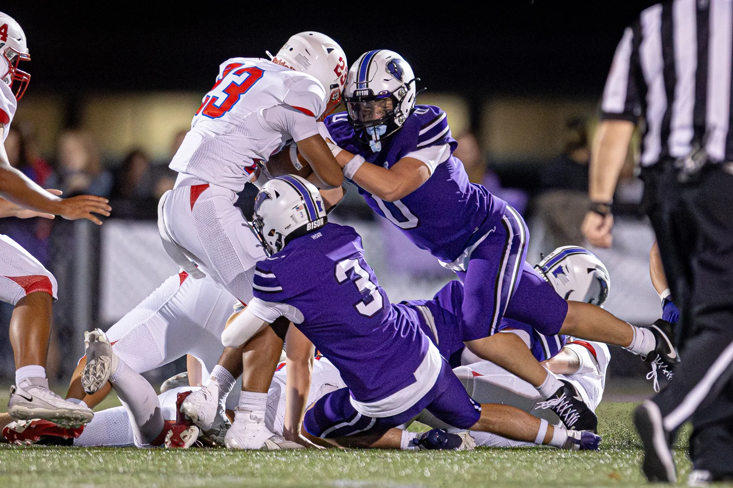 The Buffalo Defense making the stop